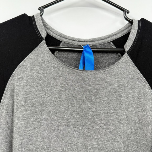 Kit and Ace Gray Black Baseball Tee Size 6 3/4 Sleeve Raglan - Picture 3 of 8
